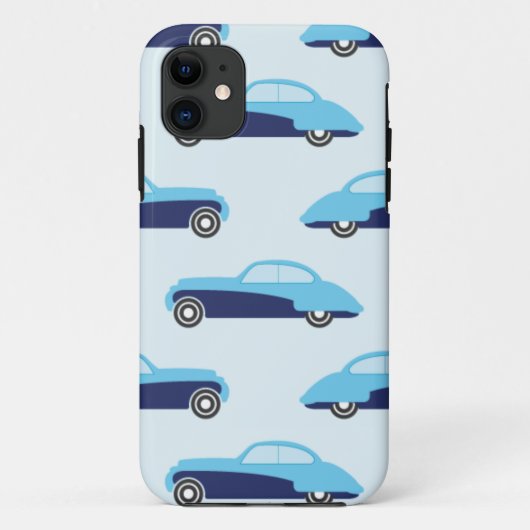 Coques Case-Mate iPhone voitures bleues vintage (Dos)