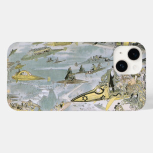 Coque Pour iPhone 14 Voitures futuristes de science-fiction vintage, ta