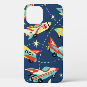 Case-Mate iPhone Case Voitures spatiales vintage sans faille motif vinta