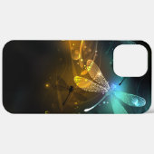 Coques Case-Mate iPhone Vol de libellule verte lumineuse (Verso / Droite)