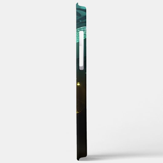 Coques Case-Mate iPhone Vol de libellule verte lumineuse (Verso / Gauche)