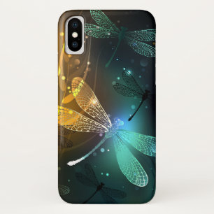 Case-Mate iPhone Case Vol de libellule verte lumineuse