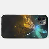 Coques Case-Mate iPhone Vol de libellule verte lumineuse (Dos (Horizontal))
