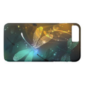 Coques Case-Mate iPhone Vol de libellule verte lumineuse (Dos (Horizontal))