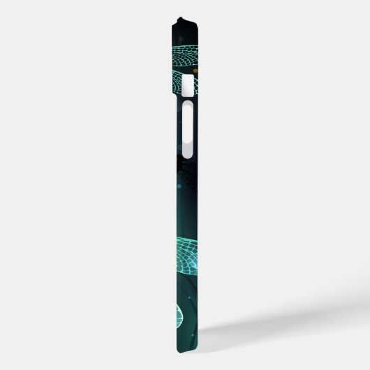 Coques Case-Mate iPhone Vol de libellule verte lumineuse (Verso / Gauche)