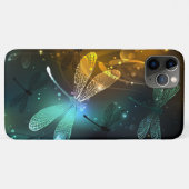 Coques Case-Mate iPhone Vol de libellule verte lumineuse (Dos (Horizontal))