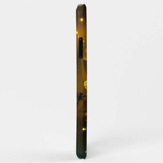 Coques Case-Mate iPhone Vol de libellule verte lumineuse (Dos/Droite)