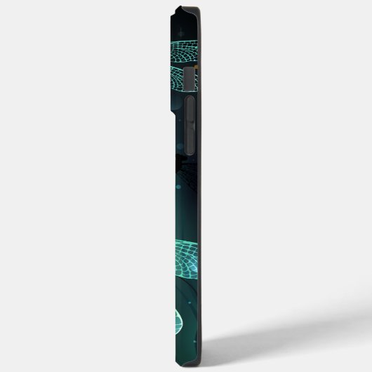 Coques Case-Mate iPhone Vol de libellule verte lumineuse (Verso / Gauche)