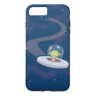 Coque iPhone 7 Plus Vol d'UFO par l'espace