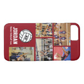 Coques Case-Mate iPhone Volley-ball personnalisé Nom de l'équipe n° de l'é (Dos (Horizontal))