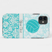 Coques Case-Mate iPhone Volley-ball turquoise (Dos (Horizontal))