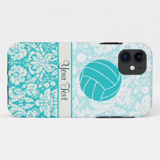 Coques Case-Mate iPhone Volley-ball turquoise (Dos (Horizontal))