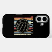 Coques Case-Mate iPhone Volley-ball Vintage rétro (Verso (horizontal))