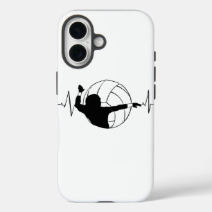 Coques iPhone 16 Volley-ball - Volleyball Lecteur Heartbeat