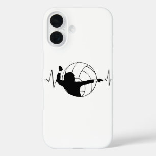 Coques iPhone 16 Volley-ball - Volleyball Lecteur Heartbeat