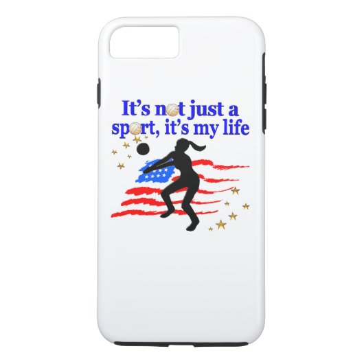 COQUES Case-Mate iPhone VOLLEYBALL LIFE USA FLAG DESIGN (Dos)