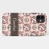 Coques Case-Mate iPhone Volleyball rose (Dos (Horizontal))