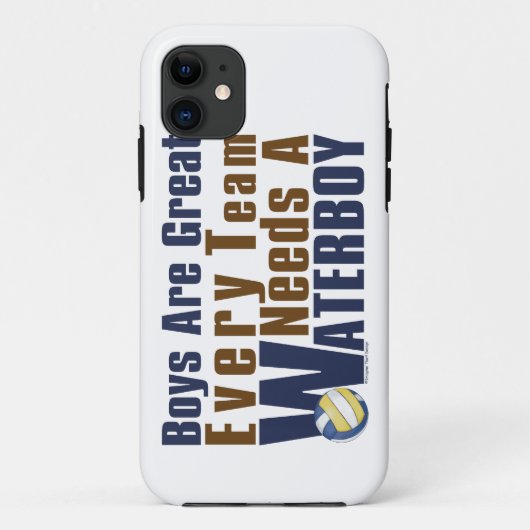 Coques Case-Mate iPhone Vollyball Waterboy en bleu (Dos)