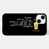 Coques Case-Mate iPhone Volution de la bière (Verso (horizontal))