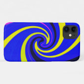 Coques Case-Mate iPhone Vortex bleu (Dos (Horizontal))