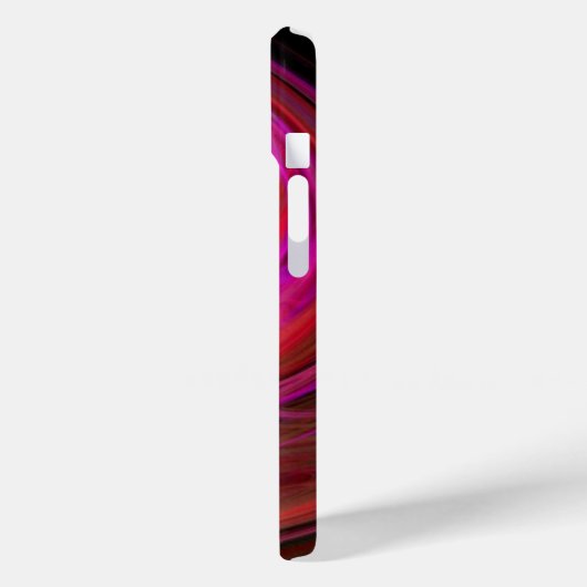 Coques Case-Mate iPhone VORTEX CLAIR Rose Fuchsia Rouge Abstrait Fractures (Verso / Gauche)