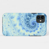 Coques Case-Mate iPhone Vortex fractal bleu (Dos (Horizontal))