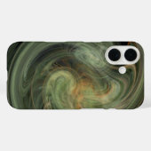Coques Case-Mate iPhone VORTEX LÉGER / Abstrait gris orange (Verso (horizontal))