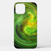 Coques Case-Mate iPhone VORTEX LÉGER / Abstrait vert jaune vif (Verso)