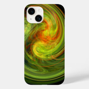 Coque Pour iPhone 14 VORTEX LÉGER, jaune vif