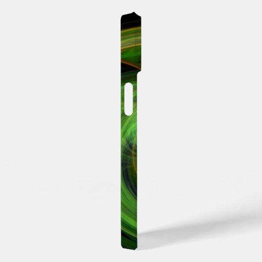 Coques Case-Mate iPhone VORTEX LUMINEUX, vert vif (Verso / Droite)