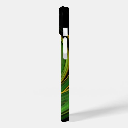Coques Case-Mate iPhone VORTEX LUMINEUX, vert vif (Verso / Gauche)