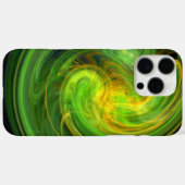 Coques Case-Mate iPhone VORTEX LUMINEUX, vert vif (Verso (horizontal))