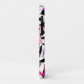 Coques Case-Mate iPhone Vortex rose : une À damiers descente (Dos/Gauche)