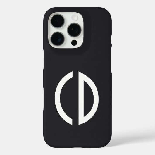Coques Case-Mate iPhone ! Vos idées de monogramme Simply 1 (Verso)