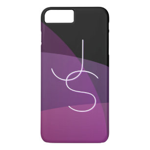 Case-Mate iPhone Case Vos initiales de chevauchement   Moderne violet et