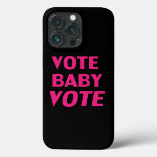 Case-Mate iPhone Case Vote baby vote hot rose noir typographie moderne