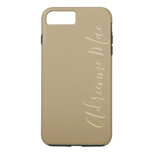 Case-Mate iPhone Case Votre Autographe Moderne Elégant Script Nom Khaki