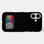 Coques Case-Mate iPhone Votre code QR Téléchargez votre propre logo d'entr (Verso (horizontal))