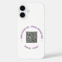 Votre code QR - Texte et couleurs personnalisés Pe