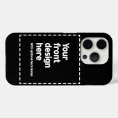 Coques Case-Mate iPhone Votre conception ici (Verso (horizontal))