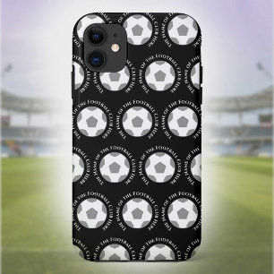 Case-Mate iPhone Case Votre équipe de football en noir et blanc