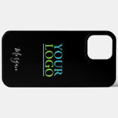 Coques Case-Mate iPhone Votre Logo/Art/Photo, do-it-yourself Nom Script bl (Verso (horizontal))