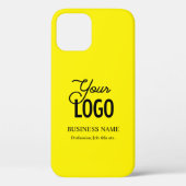 Coques Case-Mate iPhone Votre Logo Et Nom D'Entreprise Etc. Jaune Lumineux (Verso)