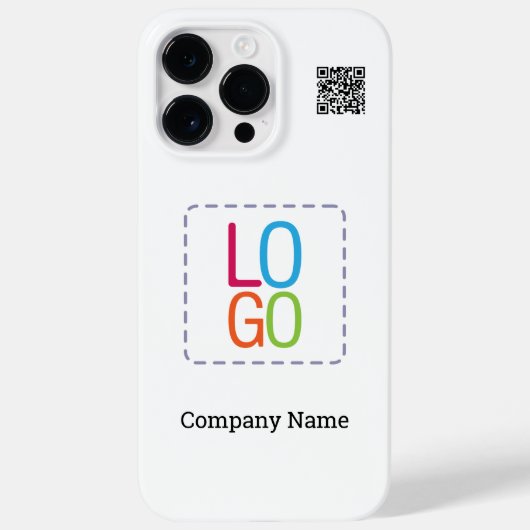 Coques Case-Mate iPhone Votre logo ici et nom de l'entreprise Code QR prom (Verso)