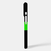 Coques Case-Mate iPhone Votre logo ou image | Noir et vert brillant (Verso / Gauche)