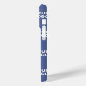 Coques Case-Mate iPhone Votre logo Simple Répétition Logo Marine Blue Grad (Verso / Gauche)