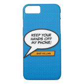 Coques Case-Mate iPhone Votre message Voix Bubble Amusant Retro Comique Li (Dos)