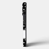 Coques Case-Mate iPhone Votre Monogramme Élégant Noir Et Blanc (Verso / Gauche)
