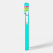 Coques Case-Mate iPhone Votre nom 5 lettre arc-en-ciel aqua (Verso / Gauche)