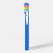 Coques Case-Mate iPhone Votre nom 5 lettre arc-en-ciel bleu (Verso / Gauche)